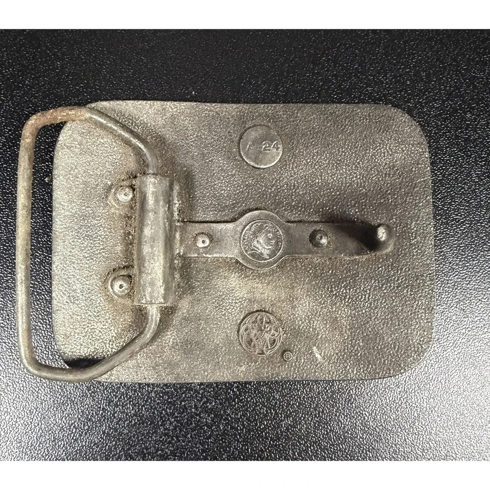 Vintage United‎ States truck BELT BUCKLE men Trucker VTG Bar & Shield Rare USA